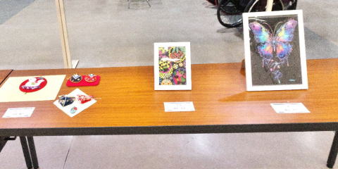 竹井愛子（手芸3点）スクラッチアートの写真